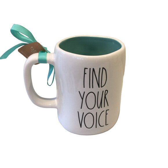 Rae Dunn x Disney The Little Mermaid Textured FIND YOUR VOICE Mug - Picture 2 of 2